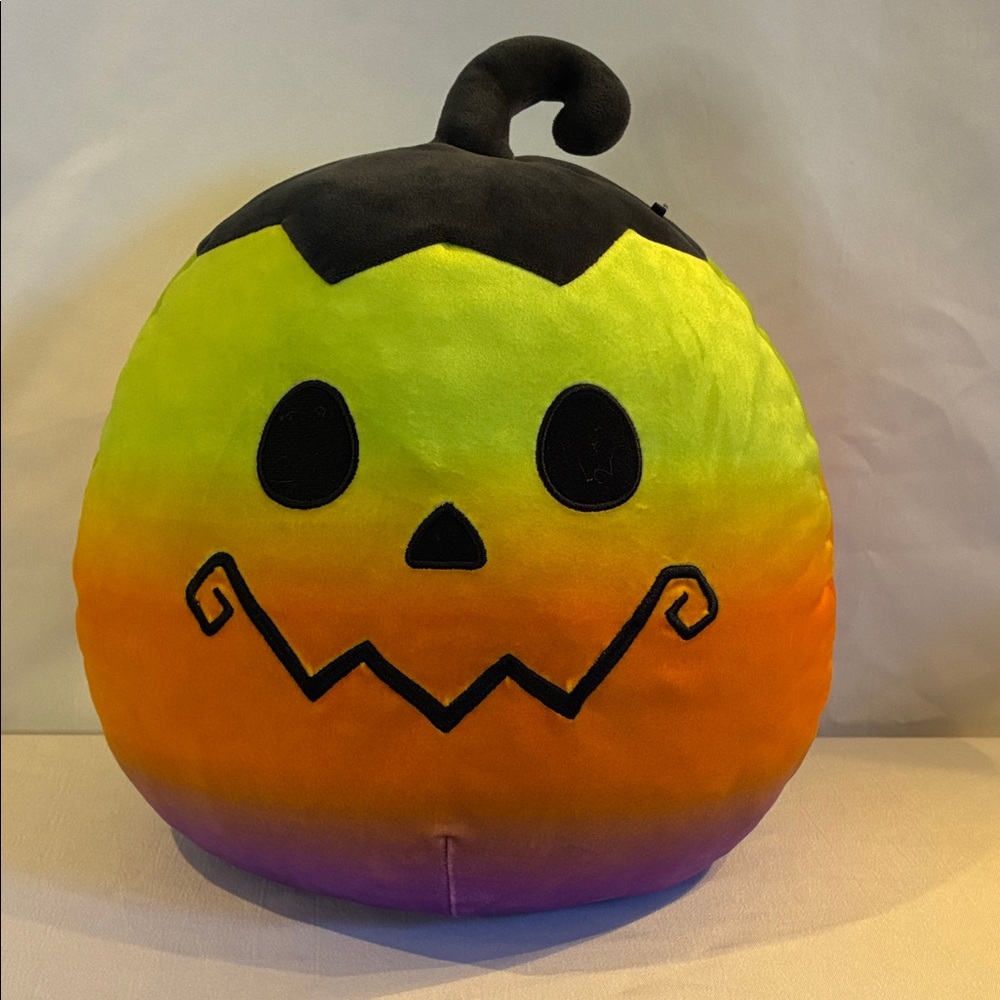 Squishmallow Viggy ombre pumpkin plush toy 12" Halloween plushie Kellytoy kids